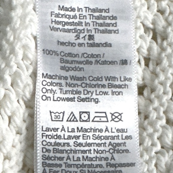 🆕NWT! Madewell Women’s Open Knit Top Sweater Tank Bright Ivory Pull over SZ XXS - Picture 4 of 6